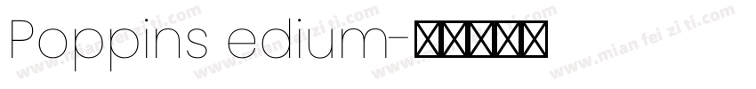 Poppins edium字体转换